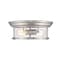 Z-Lite Sonna 2 Light Flush Mount, Brushed Nickel And Clear Seedy 727F13-BN - alternate 4